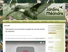 Tablet Screenshot of jardinsdumeandre.org